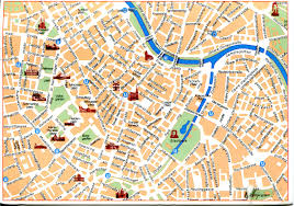 Burgtheater, renaissancetheater, jugendstiltheater, volkstheater, kosmostheater, musikverein. Map Of Vienna Austria Remembering Letters And Postcards