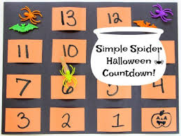 Simple Spider Halloween Countdown Pocket Chart Make And Takes