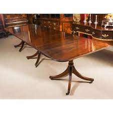 A Fabulous Flame Mahogany Triple Pillar Extending Dining Table By The Master Cabinet Maker William Ti Dining Table Mahogany Dining Table Fine Antique Furniture