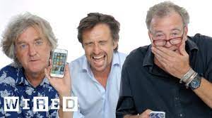 Jul 15, 2021 · the grand tour will keep on rolling in 2021 despite lockdowns, travel restrictions and numerous spinoff shows for jeremy clarkson, richard hammond and james may. Jeremy Clarkson Richard Hammond James May Show Us The Last Thing On Their Phones Wired Youtube