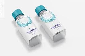 Download Free Psd Glass Dropped Bottle Mockups