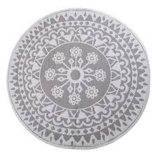 Their singular placement can conduct the eye, inviting guests to wherever they've been laid in the home. Gray Boho Floral Round Outdoor Area Rug 5 Ft Kirklands