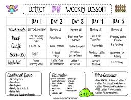 Letter F Free Weekly Preschool Lesson Plan Letter Of The Week 6 Preschool Weekly Lesson Plans Curriculum Lesson Plans Kindergarten Lesson Plans