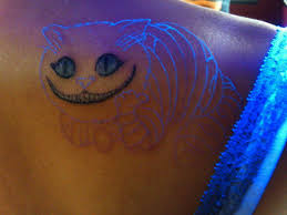 Disneyink Cheshire Cat Tattoo Black Light Tattoo Dark Tattoo