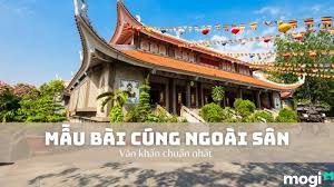 Mẫu Bài Cúng Ngoài Sân, Văn Khấn Trời ...