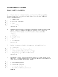 Maybe you would like to learn more about one of these? Soal Akuntansi Sektor Publik