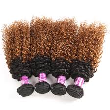 Source high quality products in hundreds of categories wholesale direct from china. Buy Ombre Curly Weave Human Hair 4 Bundles 1b 30 Brazilian Hair Kinky Curly 1b 30 Black To Dark Brown Afro Curl For Black Women 10121416 Online In Indonesia B08cdmq385
