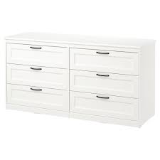 Songesand 6 Drawer Dresser White 633 8x317 8 161x81 Cm Ikea 6 Drawer Dresser Dresser Drawers Ikea Drawer Dresser