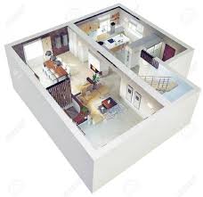 Try to use solid wood to display the traditional impression. Plan View Of An Apartment Ground Floor Clear 3d Interior Design Stock Photo Picture And Royalty Free Image Image 28469757