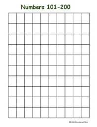 Check spelling or type a new query. 101 200 Number Chart Worksheets Teaching Resources Tpt