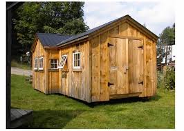The larger roof of the gambrel roof shed allows for a 80 sq. Heritage Tiny House Small Prefab Cabin Multi Purpose Shed