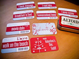 Love Coupon Cards In Altoids Tin Box Love Coupons Craft Gifts Valentine Day Crafts