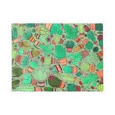 Succulent Cactus Potted Plants Green Cacti Garden Doormat Zazzle Com Cactus Pot Cactus Garden Green Cactus