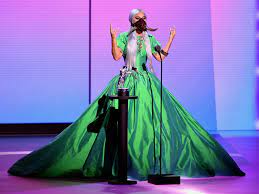 Designed by franc fernandez and styled by nicola formichetti, the dress was condemned by animal rights groups, and named by time magazine as the top fashion statement of 2010. Lady Gaga Was The Queen Of Masks At The Mtv Vmas 2020 Teen Vogue