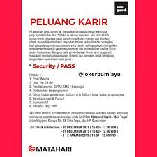 Contoh Surat Lamaran Kerja Pt Matahari Department Store Contoh Surat