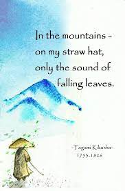 In The Mountains On My Straw Hat Tagami Haiku Poems Japanese Poetry Haiku Poetry