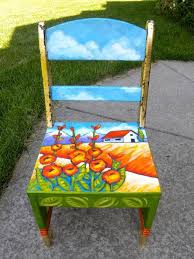 Adrienne Trafford Art Blog Painted Chair For The Rso Auction Painted Chairs Painted Furniture Painted Chair