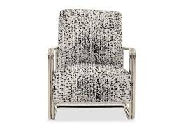 Black panther butterfly chair iron stand and leather cover indoor outdoor chair. Contemporary Accent Chair In White Black Mathis Brothers Furniture