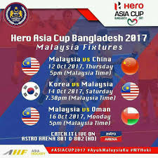Piala konfederasi 2017 tuan rumah : Jadual Perlawanan Peringkat Kumpulan Malaysian Hockey Confederation Facebook