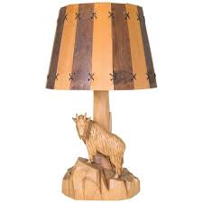 Mountain Goat Carved Lamp From A Unique Collection Of Antique And Modern Table Lamps At Https Www 1stdibs Com Fu Lamp Table Lamp Wood Victorian Table Lamps