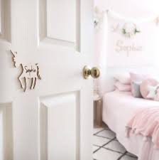 Hand personalized, unicorn name sign. Rainbow Unicorn Door Sign For Kids Room Or Nursery With Personalized Name Signs Plaques Evertribehq Handmade Products