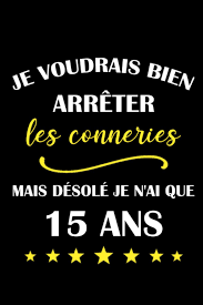 Amazon Com Je Voudrais Bien Arreter Les Conneries Mais Desole Je N Ai Que 15 Ans Carnet Anniversaire Humour Drole Cadeau Cadeau Anniversaire Garcon Fille Anniversaire 15 Ans French Edition 9798690655112 Publishing De Livinner