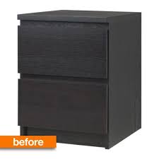 Before After Bet You Can T Guess What This Ikea Malm Was Converted Into Ikea Malm Hack Malm Nachttisch Ikea Malm Schreibtisch