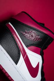 Air Jordan 1 Mid Black Noble Red White Air Jordan 1 Mid Bred Toe 554724 066 2020 In 2020 Air Jordans Jordan 1 Mid Custom Shoes Diy