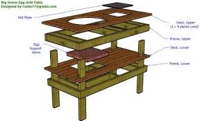 Drawings Mybiggreenegg Big Green Egg Table Plans Big Green Egg Table Big Green Egg Grill