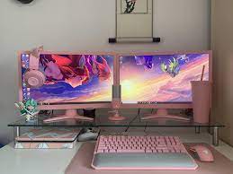 Update To My Pink E Girl Set Up Yes I Painted My Monitors Pink Gaming Room Setup Gamer Room Decor Video Game Rooms Custom prebuilt computer w/ customer consultation included.