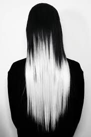 Black And White Hair Color Inspiration Photo Long Hair Styles Hair Styles Dark Green Hair