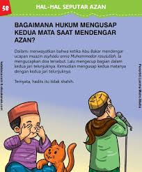 Hukum Mengusap Kedua Mata Saat Mendengar Azan Hukum Gambar
