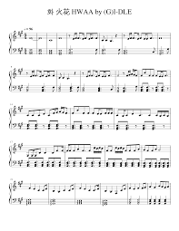 Check spelling or type a new query. ç«èŠ± Hwaa By G I Dle Sheet Music For Piano Solo Musescore Com