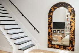 Add oomph with one with a decorative inlay in metal, wood or show off by straying from the traditional rectangular shape—think: 5 Floor Mirrors To Make Your Living Room Feel Twice The Size Architectural Digest
