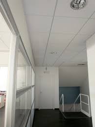 I controsoffitti estetici possono ospitare in intercapedine materiale i pannelli in fibra minerale sono decorati e verniciati sulla superficie a vista con. Controsoffitti Piani In Lastre Forate Fonoassorbenti Decorativi Con Corpi Luminanti Iso System