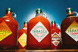 Stock Up On Your Favorite Tabasco Hot Pepper Sauce In A Gallon Size Glass Jug