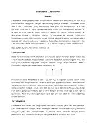 Sintesis Karbohidrat