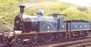 Caledonian Railway Colours Steam Locomotive Locomotive Vintage Train
