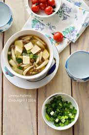 Simply Cooking And Baking Sup Tahu Jamur Shimeji Memasak Makanan Masakan