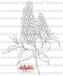 Digital Stamp Instant Download Lilac Combo Pack Digistamp 2 Lilac Digis Floral Line Art For Cards Crafts By Mitzi Sato Wiuff In 2021 Flower Drawing Flower Drawing Tutorials Flower Doodles