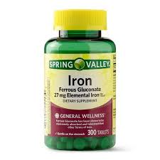 Spring Valley Iron Supplement 27 Mg 300 Ct Walmart Com Iron Supplement Spring Valley Supplements