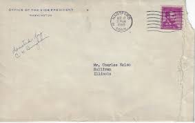 1960 letter from Richard Nixon to Charles Kelso