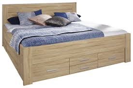 Bett rasa sonoma eiche sagerau weiss mit. Stauraumbett Mit Sechs Schubladen Online Kaufen
