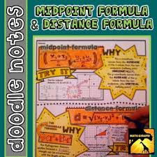 Finding The Midpoint And Distance Between Two Points Doodle Notes When Students Color Or Doodle In Math Class Midpoint Formula Distance Formula Doodle Notes