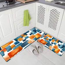 Safavieh unique loom nuloom mohawk home couristan. Amazon Com Capsceoll Modern Kitchen Rug Carpet Rugs For Kitchen Pattern Watercolor Navy Blue Orange Brushstrokes Isolated White Background Kitchen Rugs And Mats Non Skid Washable 17 X48 17 X24 Kitchen Dining