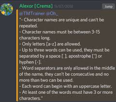 Ideally, gaming team names need to be catchy and bring out the character of the group of individuals that form a team. Please Consider Lifting The In Game Character Name Restrictions Temtem Forums
