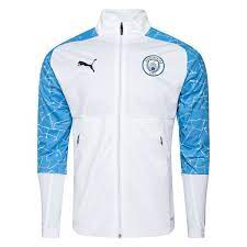 Full squad information for manchester city, including formation summary and lineups from recent games, player previous lineup from manchester city vs crystal palace on saturday 1st may 2021. Manchester City Jacke Stadium Weiss Team Hellblau Www Unisportstore De