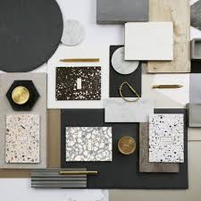 Terrazzo Notebook Material Board Mood Board Design Interior Design Mood Board
