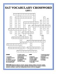 Furthermore, these puzzles are excellent for consolidating spelling because they require you to spell linked words correctly in order to complete the task. Sat Vocabulary Words Crossword Puzzles Set Of 4 By The Lit Guy