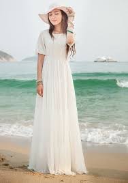 White Beach Dress Images Of White Summer Dress Long Chiffon Dress For The Beach White Dress Summer White Maxi Dress Summer Chiffon Dress Long